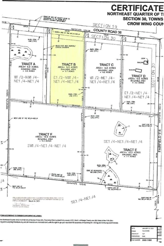 TractB County Road 36, Crosby MN, 56441 land for sale