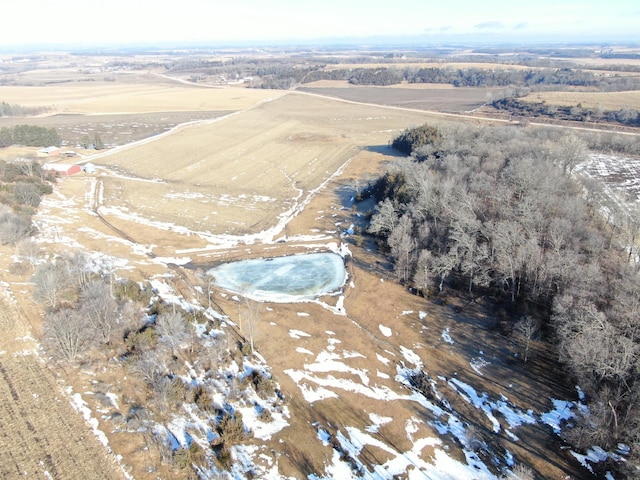 bird's eye view featuring a rural view