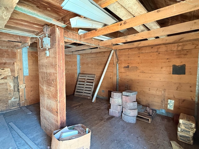 view of attic