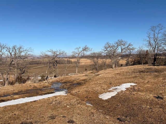 view of yard featuring a rural view