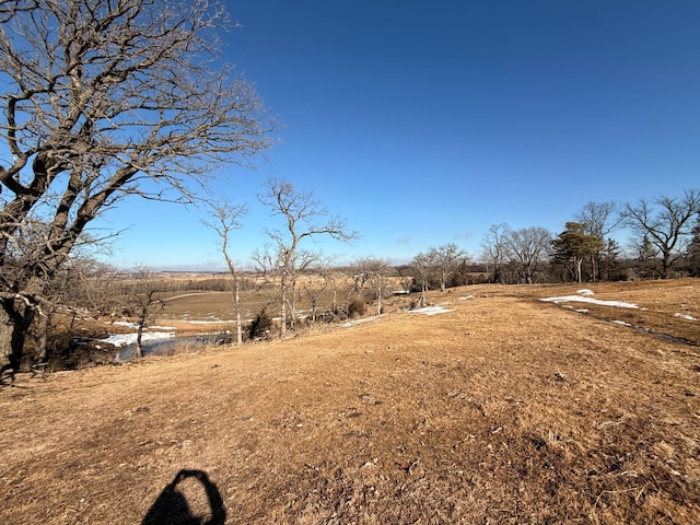 view of yard featuring a rural view