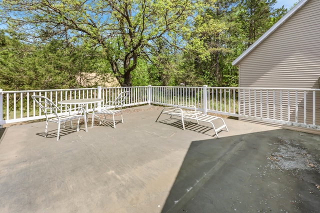 28503 Ottawa Dr, Browerville, MN 56438 - view of patio with view of wooded area