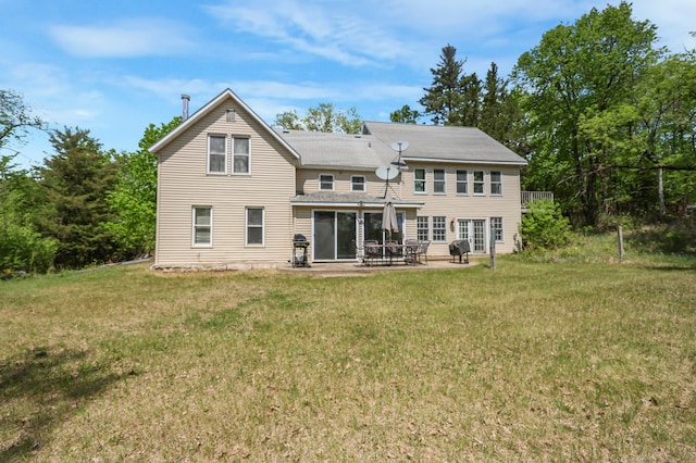 28503 Ottawa Dr, Browerville, MN 56438 - rear view of property featuring a yard and a patio