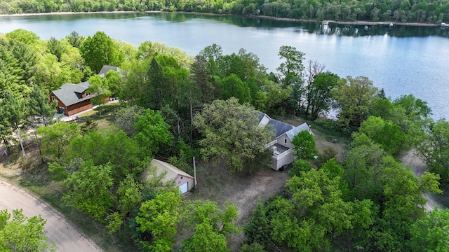 28503 Ottawa Dr, Browerville, MN 56438 - aerial view of property and surrounding area featuring a nearby body of water and a forest