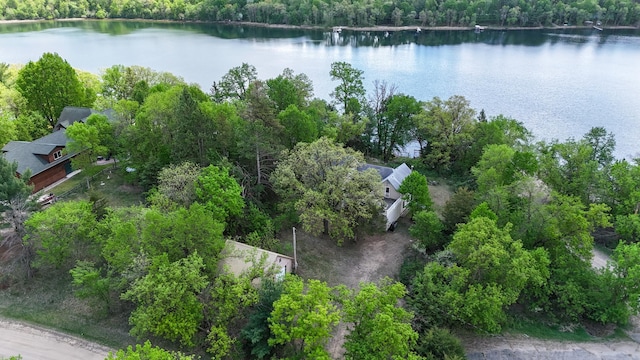 28503 Ottawa Dr, Browerville, MN 56438 - bird's eye view of a large body of water and a heavily wooded area
