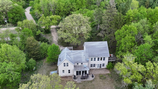 28503 Ottawa Dr, Browerville, MN 56438 - aerial view of property and surrounding area with a heavily wooded area