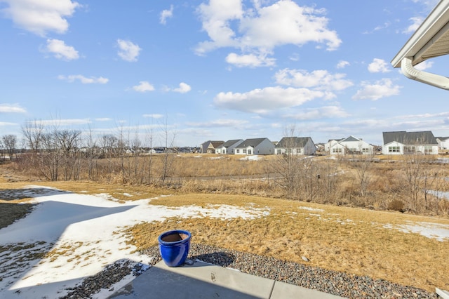 view of yard with a residential view