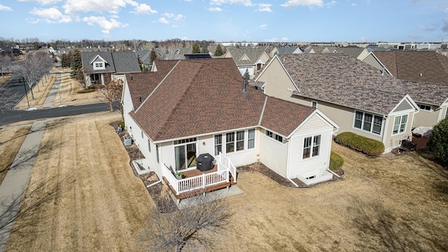 birds eye view of property featuring a residential view