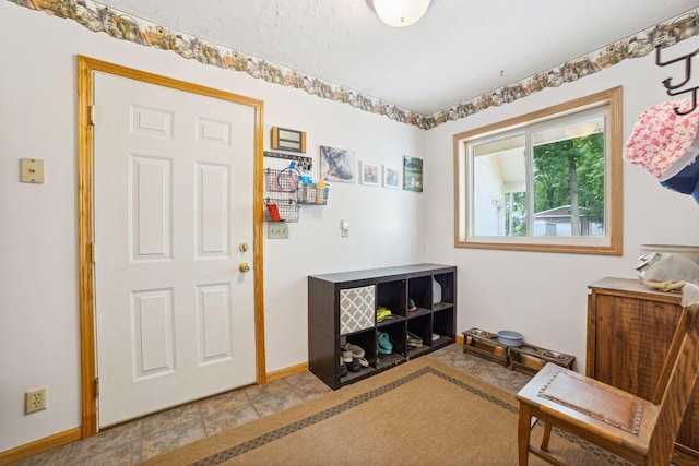 sitting room with baseboards