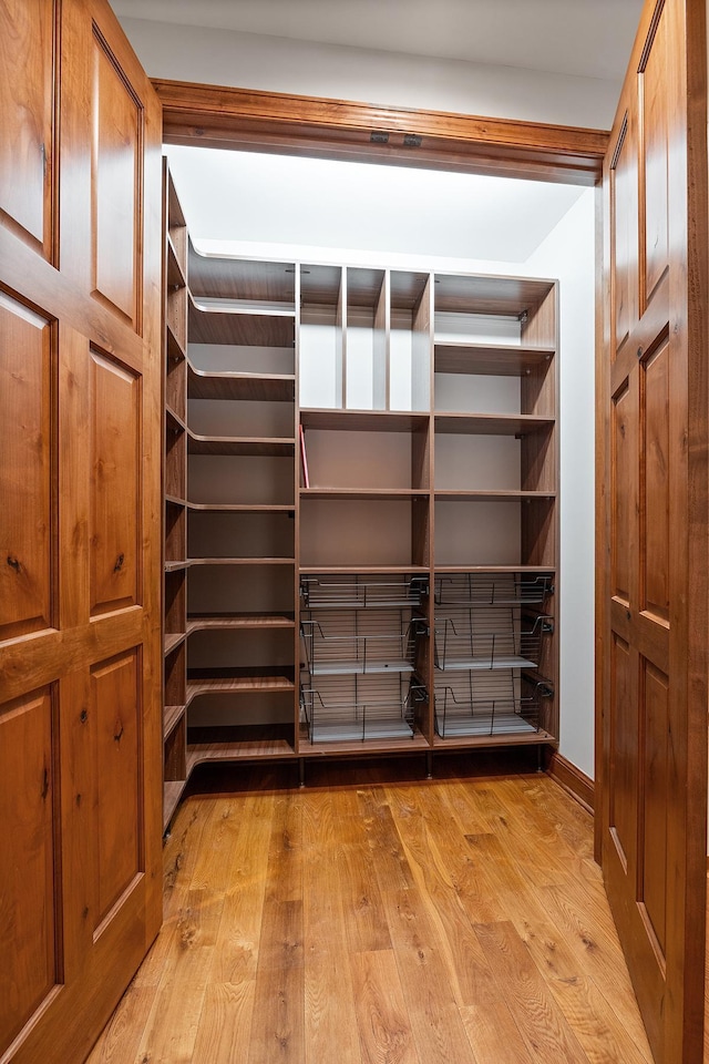 interior space featuring light wood-type flooring