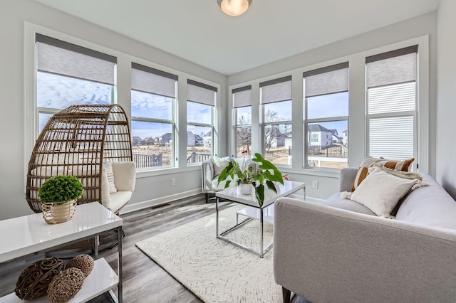 view of sunroom / solarium