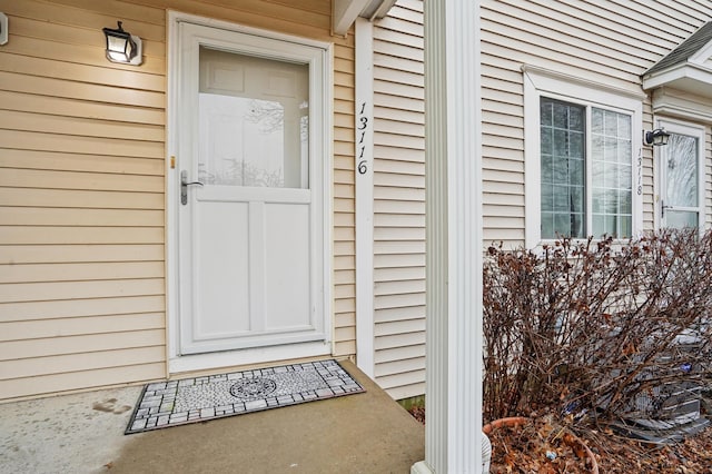 view of entrance to property