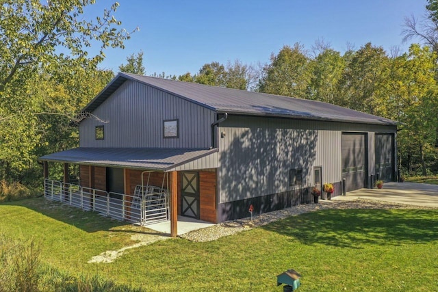 view of horse barn