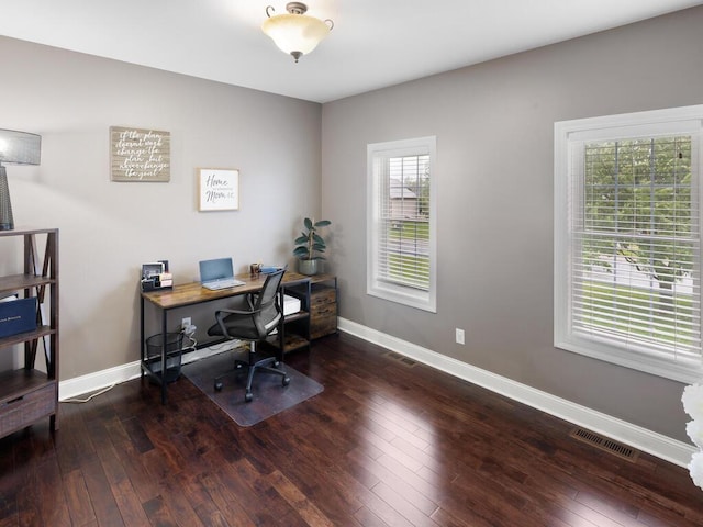 1757 Sandbar Cir, Waconia, MN 55387 - office space with baseboards and wood-type flooring