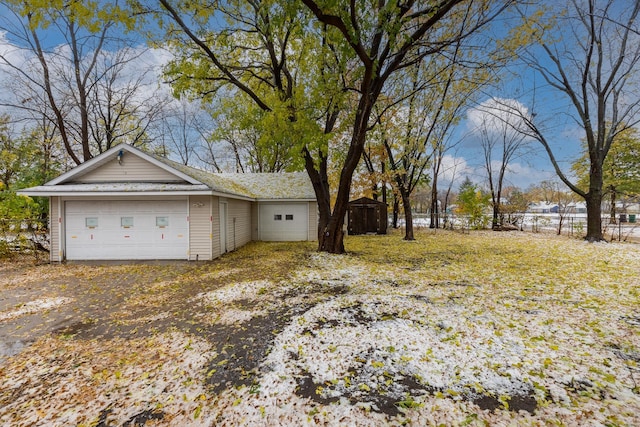 exterior space with fence