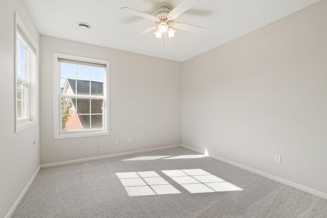 15721 France Way Unit 1312, Apple Valley, MN 55124 - carpeted spare room with a ceiling fan, baseboards, and visible vents