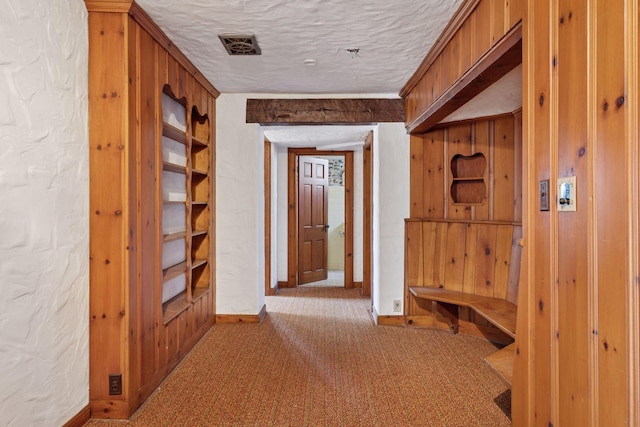 2148 Delaware Ave, Sunfish Lake, MN 55118 - corridor with carpet flooring, a textured ceiling, and baseboards
