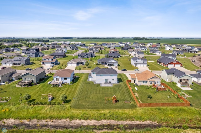 bird's eye view featuring a residential view