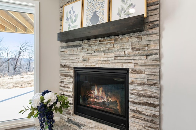 1125 Hewitt Blvd, Red Wing, MN 55066 - detailed view of a stone fireplace