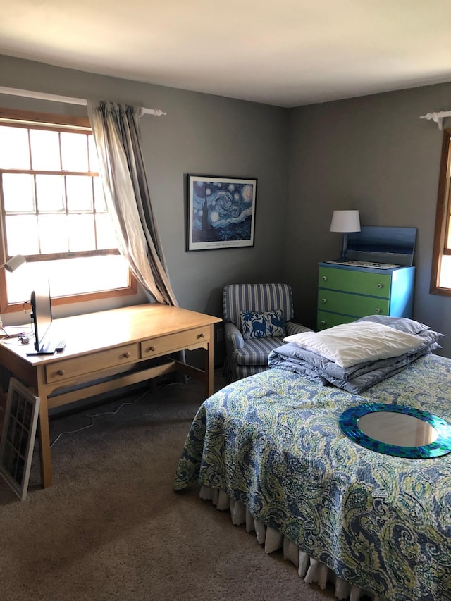 bedroom featuring carpet floors