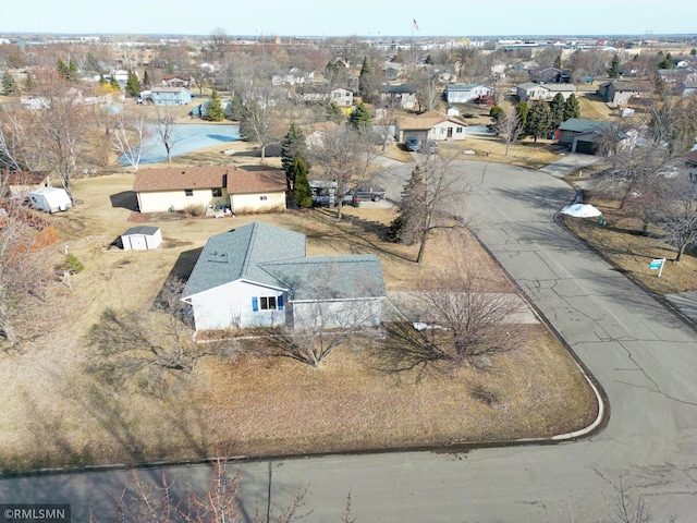 bird's eye view featuring a residential view