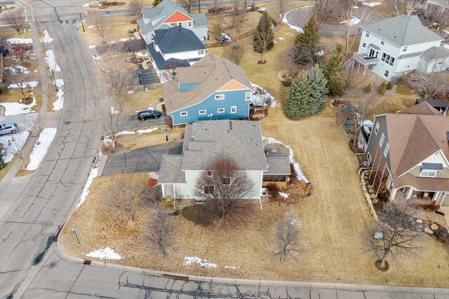 bird's eye view featuring a residential view