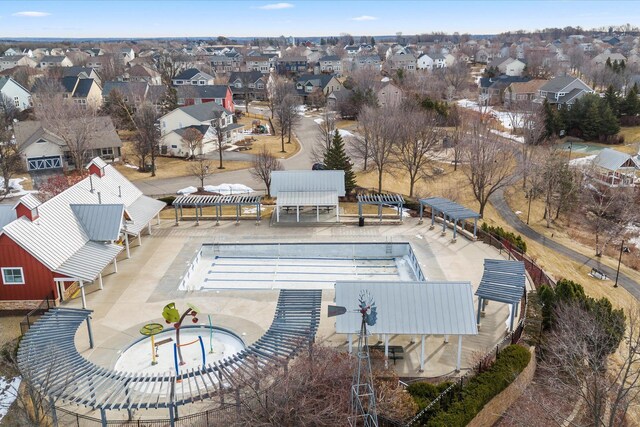 exterior space with a residential view