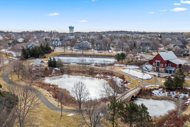 aerial view featuring a residential view