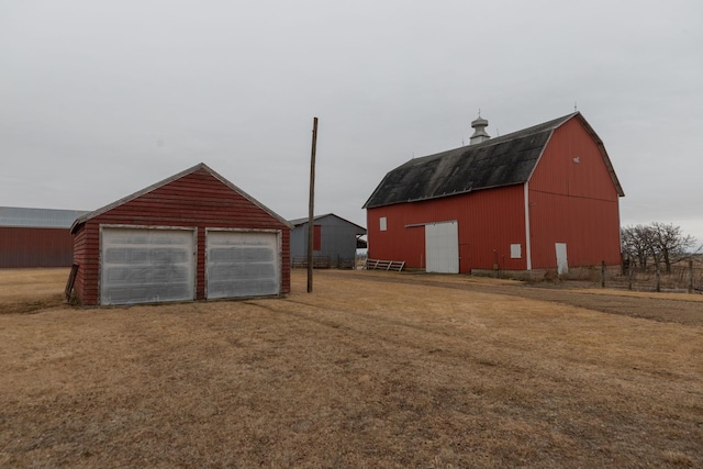 exterior space with a yard and fence