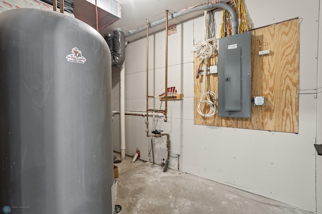 utility room featuring electric panel