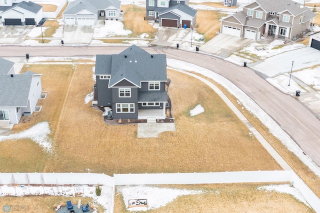 bird's eye view featuring a residential view