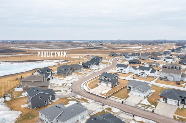 drone / aerial view featuring a residential view