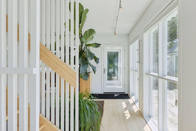 2049 Broadway St, Marine On Saint Croix, MN 55047 - unfurnished sunroom with track lighting