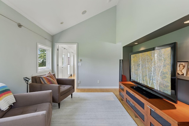2049 Broadway St, Marine On Saint Croix, MN 55047 - living room with lofted ceiling and recessed lighting
