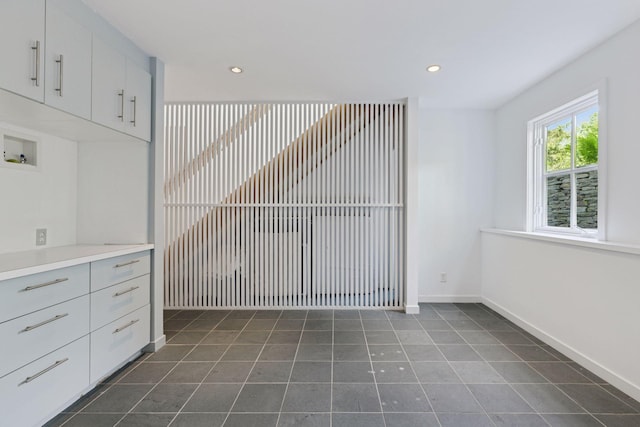 2049 Broadway St, Marine On Saint Croix, MN 55047 - interior space featuring dark tile patterned floors and recessed lighting
