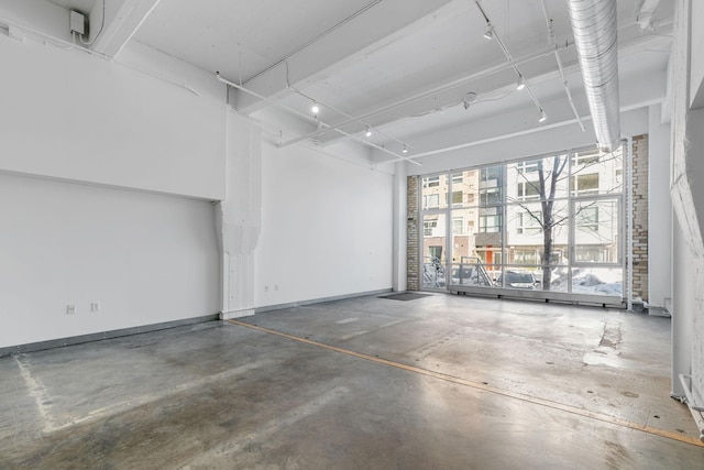 parking deck featuring baseboards