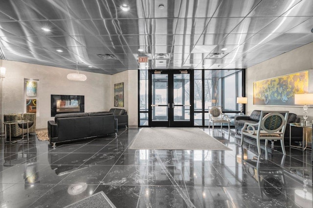 lobby with visible vents
