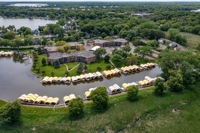 5430 Three Points Blvd Unit 131, Mound, MN 55364 - aerial overview of property's location featuring a nearby body of water and a forest