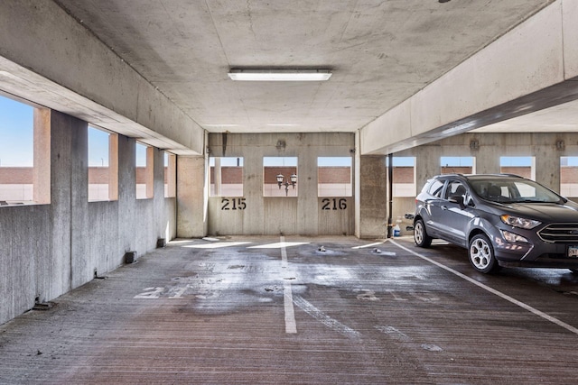 view of parking deck