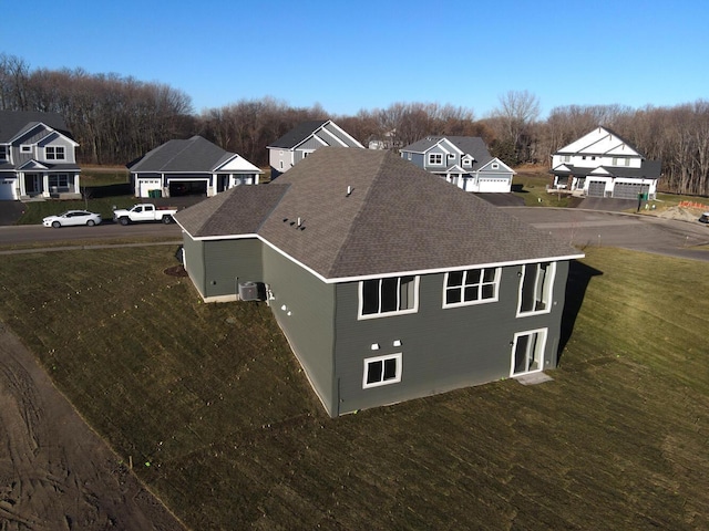 drone / aerial view featuring a residential view