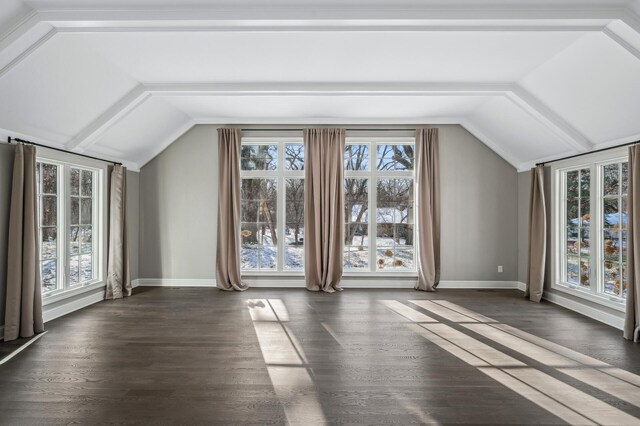 10 Saint Albans Rd E, Hopkins, MN 55305 - additional living space featuring vaulted ceiling, baseboards, and wood finished floors