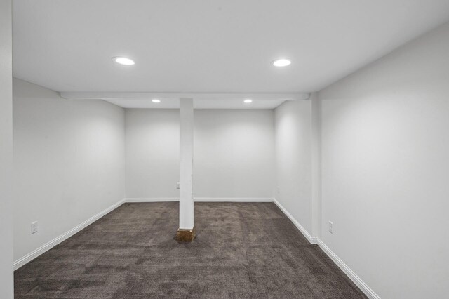10 Saint Albans Rd E, Hopkins, MN 55305 - finished basement featuring recessed lighting, carpet, and baseboards