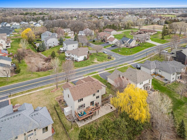 bird's eye view featuring a residential view