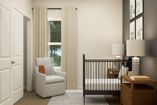 bedroom featuring carpet floors