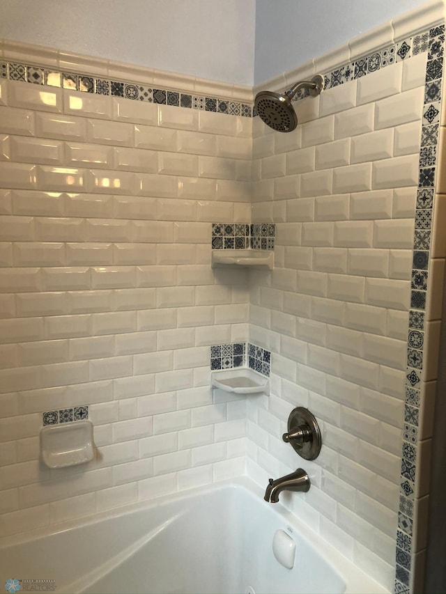 full bathroom with tub / shower combination