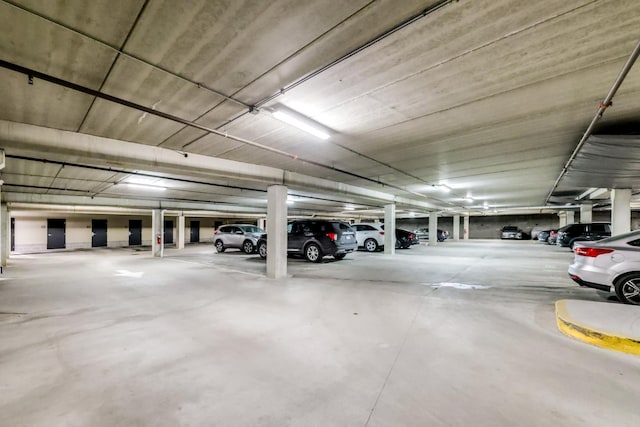 view of parking deck