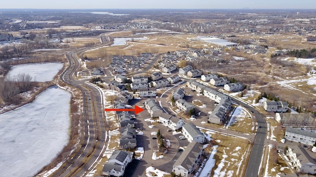 aerial view featuring a residential view