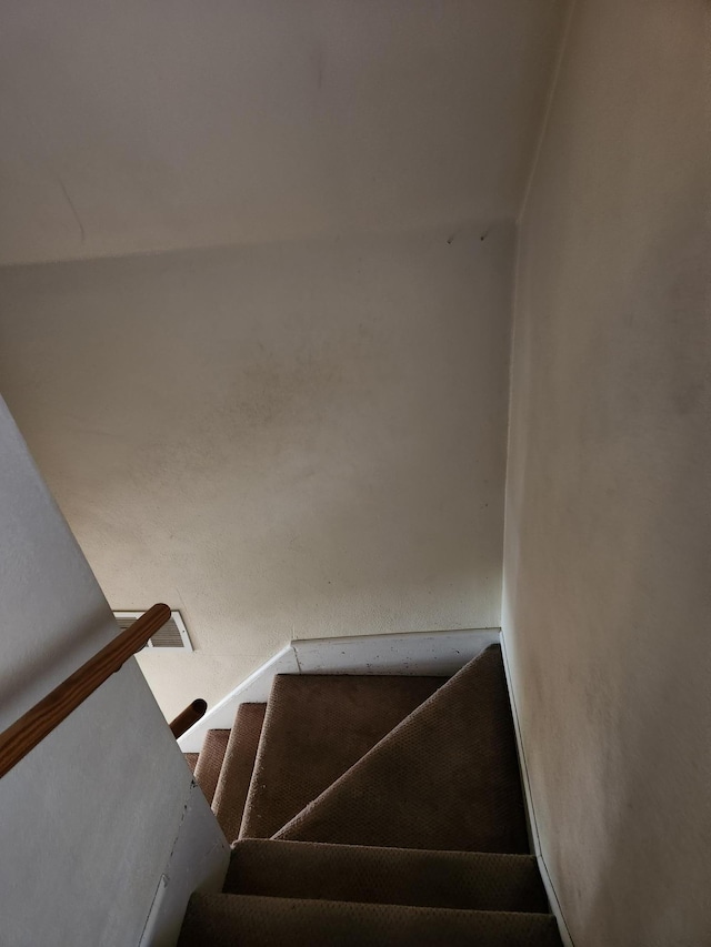 view of stairway