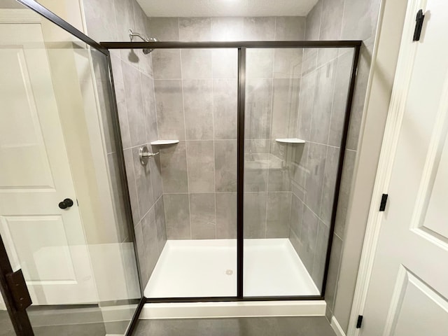 full bathroom with a stall shower