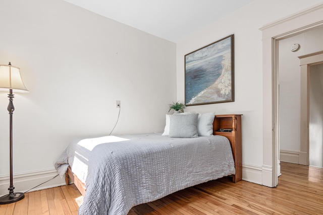 bedroom featuring hardwood / wood-style floors